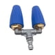 thumbnail image 1 of Boquilla de pulverización giratoria Boquilla de turbina doble Confiable Conveniente Fácil de instalar Accesorios de 4000 PSI para lavadora a presión Azul, 1 of 8