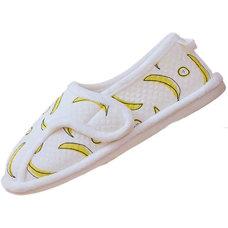 

CoCopeaunt Women Cute Slippers Cootton Adjustable Closure Breathable Memory Foam House Slides Anti-Slip Indoor Outdoor Shoes