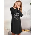 thumbnail image 4 of Arshiner Girls Nightgowns Long Sleeve Print Pajamas Nightdress for Kids Soft Sleep Wear Nighties, 4 of 6