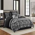 thumbnail image 2 of Nanshing 7 Piece Comforter Set, Queen, Black Sliver, 2 of 4