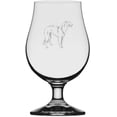 thumbnail image 1 of BORZOI Dog Themed Etched 13.25oz Iona Beer Glass, 1 of 1