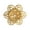 Hollow sun flower Gold, variant on Efavormart 4 Pack | Shiny Gold Metal Wire Paper or Cloth Linen Napkin Rings
