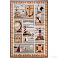 thumbnail image 2 of Allstar African Contours Collection Boats Area Rug (5' 2" x 7' 1"), 2 of 7