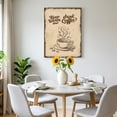 thumbnail image 6 of Farmhouse Canvas Wall Art for Living Room, Keep Warm And Drink Coffee Vintage Mottled Brown Wall Decor Framed Artwork Pictures Ready to Hang for Bedroom Office Home Decor, 6 of 9