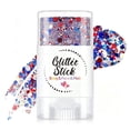 thumbnail image 4 of Patriotic Red White and Blue Glitter Stick,4th of July Accessories,Sparkling Face Hair Glitter for 4th of July Outfits,American Flag Makeup for Independence Day 250 Anniversary （A), 4 of 7