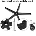 thumbnail image 6 of Office Chair Caster Wheels Replacement (Set of 5), 28'' Heavy Duty Office Chair Base Replacement, 6 of 8