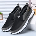thumbnail image 4 of AUDeals Men's Orthopedic Sneakers, Mesh Slip On Walking Shoes with Breathable Comfort for Hiking and Work Use (Black, 9.5), 4 of 9