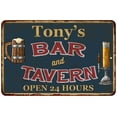 thumbnail image 1 of Tony's Green Bar & Tavern Rustic Sign Decor 8x12 208120047072, 1 of 1