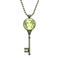 thumbnail image 1 of Sketch European Beauty Pretty Lady Key Necklace Pendant Tray Embellished Chain, 1 of 3