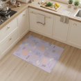 thumbnail image 2 of ODIKA 3'x5' Brown Lavender Abstract Fields Washable Area Rug Playful Modern Patterns with Organic Shapes Non-Slip, Flatweave, Easy Care for Hallway, Laundry Room, 2 of 7