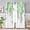 Green, variant on Purple Watercolor Floral Curtains 84 inches Long, Botanical Leaves Vine Wisteria Flowers Rustic Farmhouse Curtains, Blackout Window Treatment Drapes for Bedroom Living Room 42x84inch, 2 Panels