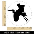 thumbnail image 2 of Stork Flying Solid Self-Inking Rubber Stamp Ink Stamper - Black Ink - Small 3/4 Inch, 2 of 7