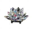 thumbnail image 4 of Birdeem Colored Crystal Glass Lotus Candle Tea Lamp Holder Buddhist Candle, 4 of 5