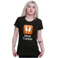 thumbnail image 4 of Hunting Season Pun Meal Tracker Womens Fitted Plus Size Graphic Tee Brisco Brands 2X, 4 of 5
