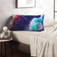 thumbnail image 6 of Zufioo Starry Multicolored Wolf Print Double-sided Plush Pillow Cover,Decorative Pillow Protector without Pillow Core, Suitable for Sofa, Bedroom, Car-20"x30", 6 of 6