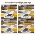 thumbnail image 7 of ODIKA 6'x9' Washable Area Rug Non-Slip, Easy Care, Personalized Photo Abstract Block Layout Rectangular Diatomaceous for Family Room, Living Room, Master Bedroom, 7 of 7