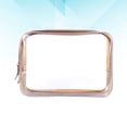 thumbnail image 3 of Bolsa de maquillaje de PVC de 17 x 6 x 12,5 cm, transparente, impermeable, organizador de viaje, portátil, para casa, viaje, café., 3 of 7