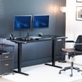 thumbnail image 3 of VIVO Electric 55" x 28" Stand Up Desk, Black Table Top, Black Frame, 3 of 8