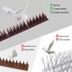 thumbnail image 3 of 12 vallas de plástico de 3 secciones contra espinas de pájaros y techo con púas de plástico para evitar ardillas, cuervos, gatos y pájaros., 3 of 5