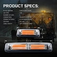 thumbnail image 2 of Xprite USA SL-C106-Y 6 COB LED Burst Series 30W Rooftop Strobe Light with Magnetic Base - Amber, 2 of 8