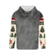 thumbnail image 4 of Sudadera con capucha para hombre, informal, con cordón, estampado navideño, deportiva, blusa de poliéster, 4 of 4