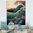 thumbnail image 2 of Designart Japanese Landscape With Lezard Canvas Wall Art, 2 of 5