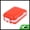 Orange, variant on Unique Bargains Useful Durable 8 Grids 3 Fold Pill Case for Travel 1 Pc Clear, Orange