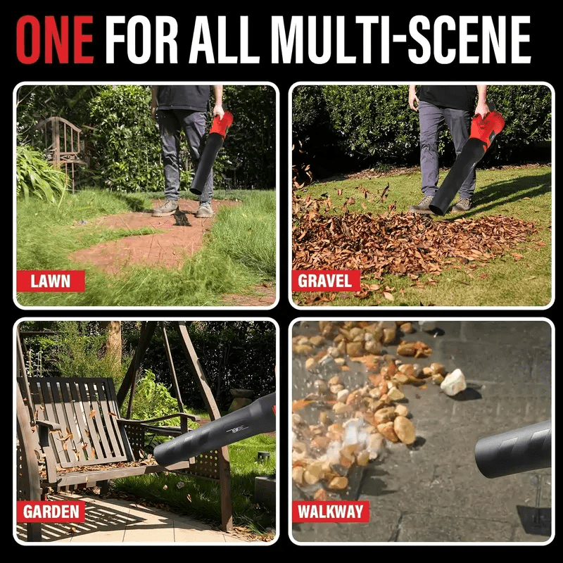 Leaf Blower Cordless 20V 499CFM/103MPH 5 Speed Modes with 2.0Ah Batteries and Charger Battery Powered Leaf Blowers for Lawn Care, Patio, Yard, Dust, Snow
