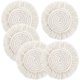 thumbnail image 1 of Paquete de 5 posavasos para bebidas absorbentes, posavasos de algodón hechos a mano para mesa de café, posavasos para bebidas de granja resistente al calor., 1 of 5