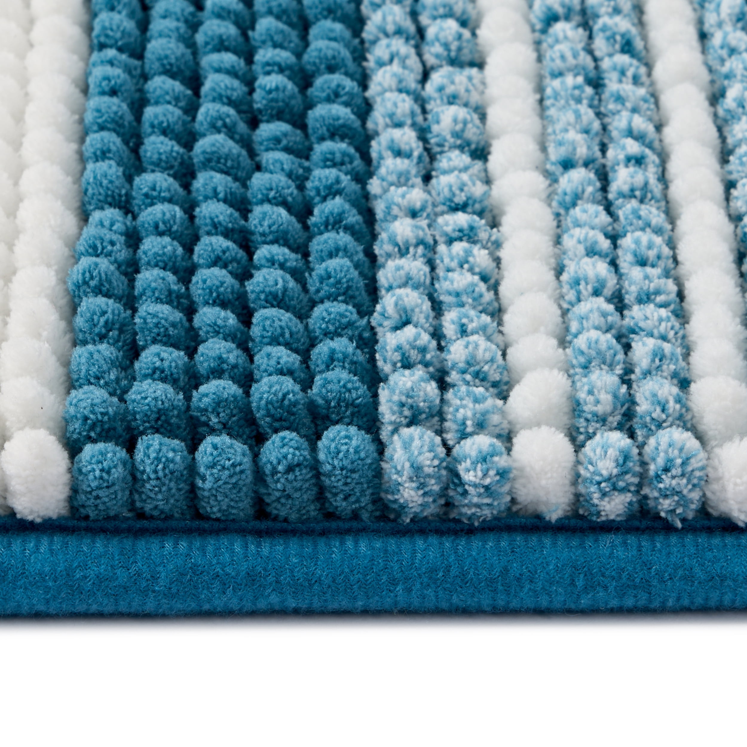 Mainstays Performance Foam Noodle Bath Rug, 17" x 24", Aqua