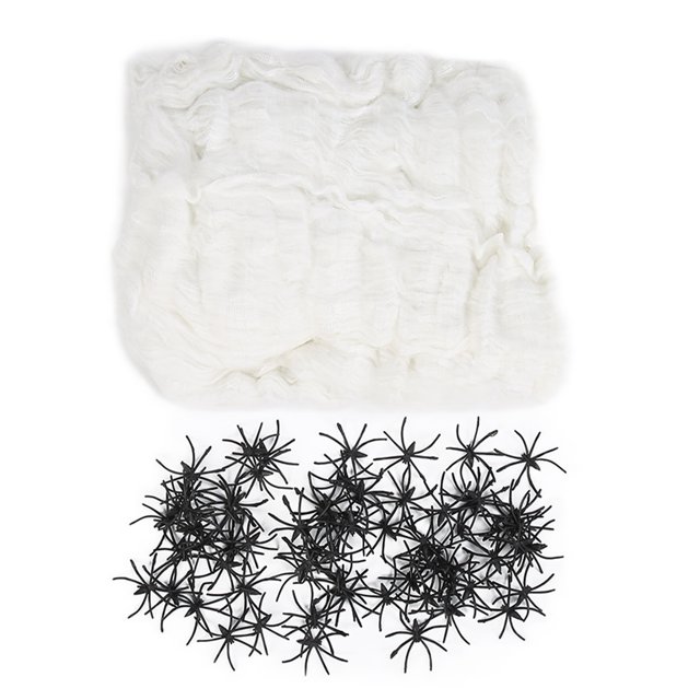 Tela de araña de Halloween, 300 g de tela de araña de Halloween, decoración de tela de araña de Halloween, decoración de tela de araña, probada profesionalmente