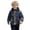 1-376Dark Blue1147, variant on CAIVO Child Boys Girls Winter Coats Hooded Jacket Wear Kids Thicken Windproof Zipper Warm Outwear Long Sleeve Soft Outerwear