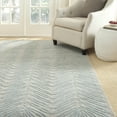 thumbnail image 2 of SAFAVIEH Martha Stewart Urban Chevron Floral Area Rug, Blue Fir, 2'6" x 4'3", 2 of 6