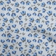 thumbnail image 1 of oneOone Cotton Cambric Medium Blue Fabric Floral Fabric For Sewing Printed Craft Fabric By The Yard 42 Inch Wide, 1 of 5