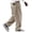 37#Khaki, variant on Casual Corduroy Pants for Men Big and Tall Wide Leg Elastic Waist Loose Fit Jogger Pants with Pockets Vintage Streetwear Trousers