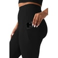 thumbnail image 3 of YITTY Active Women's UltraLuxe High-Waist Pocket Legging, Athleisure, 4-Way-Stretch, Iconic Black, S, Regular | 27" Inseam, 3 of 8