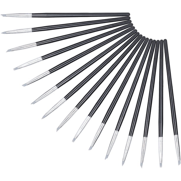 Herramientas 3 Set Cerámica Arcilla Escultura Pintura Pincel Acuarela Pintura Silicona Pluma Diferentes Tamaño