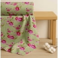 thumbnail image 4 of Soimoi Cotton Cambric Fabric Leaves,Rose & Peony Floral Printed Fabric 1 Yard 42 Inch Wide, 4 of 7