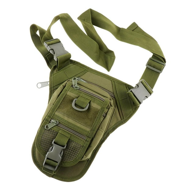 Camuflaje Deportes al aire libre Bolsas Pesca Camping Riñonera impermeable, 6 colores verde Sharpla Paquete de la cintura Molle al aire libre