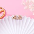 thumbnail image 4 of Women Earrings Fashion Elegant Floral Rhinestone Stud Earrings Pierced Earrings, 4 of 8