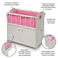 thumbnail image 4 of Storage Doll Crib with Bedding and Free Personalization Kit - White, 4 of 11