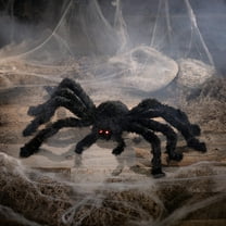 Morris Costumes 3 ft Light-Up Animated Walking Fuzzy Spider - Black