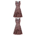 thumbnail image 1 of Guardurnaity Vestido corto informal para niñas, vestido sin mangas, playa, vacaciones, escuela, vacaciones, noche, ropa de verano, accesorios, rojo, 1 of 6
