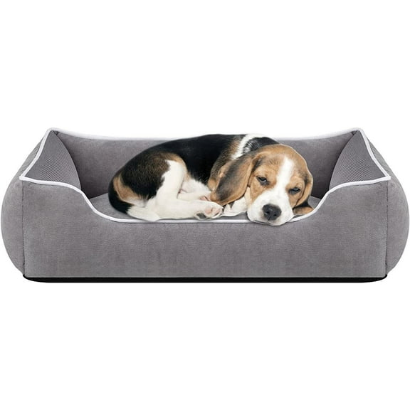 Pet Cooling Bed Cotton Dog Sofa Couch Bed w/Washable Cover Puppy Sleeping Bed