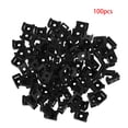thumbnail image 4 of justharion 100pcs Cable Tie Mount Clips Saddle Type Wire Holder Bases Computer TV Cord Fixing Clamps, 4 of 6
