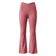thumbnail image 7 of Athletic Pants for Women Plus Size Pull on Pants Casual Wide Leg Yoga Pants Bell Bottom Leggings for Workout Running Athletic Activewear, 7 of 7