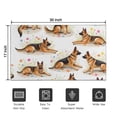 thumbnail image 5 of German Shepherd Dogs with Flowers Door Rugs,Washable Non Slip Door Mats Indoor,Decorative Door Mats,Entry Mat Indoor for Entrance,Bedroom,Kitchen,Bathroom,17"x30", 5 of 6