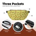 thumbnail image 4 of Naloa Floral Squirrel Print Running Belts for Men Women,Running Fanny Pack with 2-Zipper Pockets,Waterproof Waist Pack for Travel Hiking Running Outdoor Sports, 4 of 8