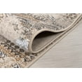 thumbnail image 3 of La Dole Rugs Transitional Abstract Rustic Contemporary Long Runner Rug - Premium Durable Carpet for Living Room, Entrance, and Hallway - Silver, and Beige, 3x10 (2'7" x 9'10", 80cm x 300cm), 3 of 7