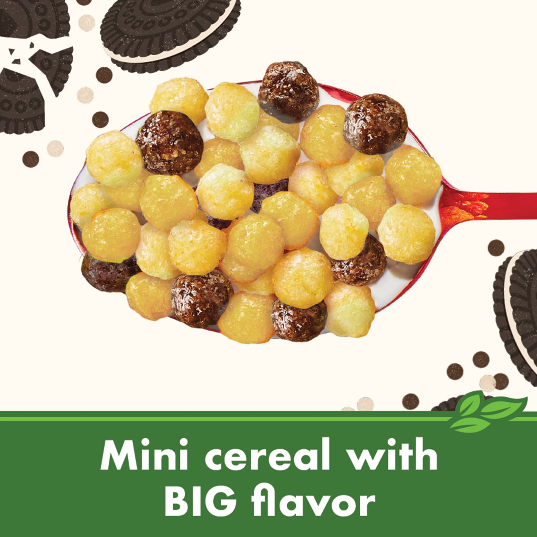 (3 pack) Cascadian Farm Organic Mini Cookies 'n' Crème, Gluten Free Cereal, Non-GMO, 10.7 oz